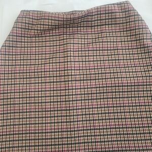 Maurices Pink and Black Plaid Mini Skirt